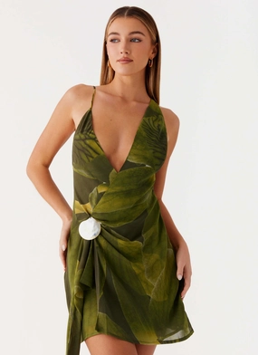 Olive Fresh Kerry Mini Dress - Tropic Floral