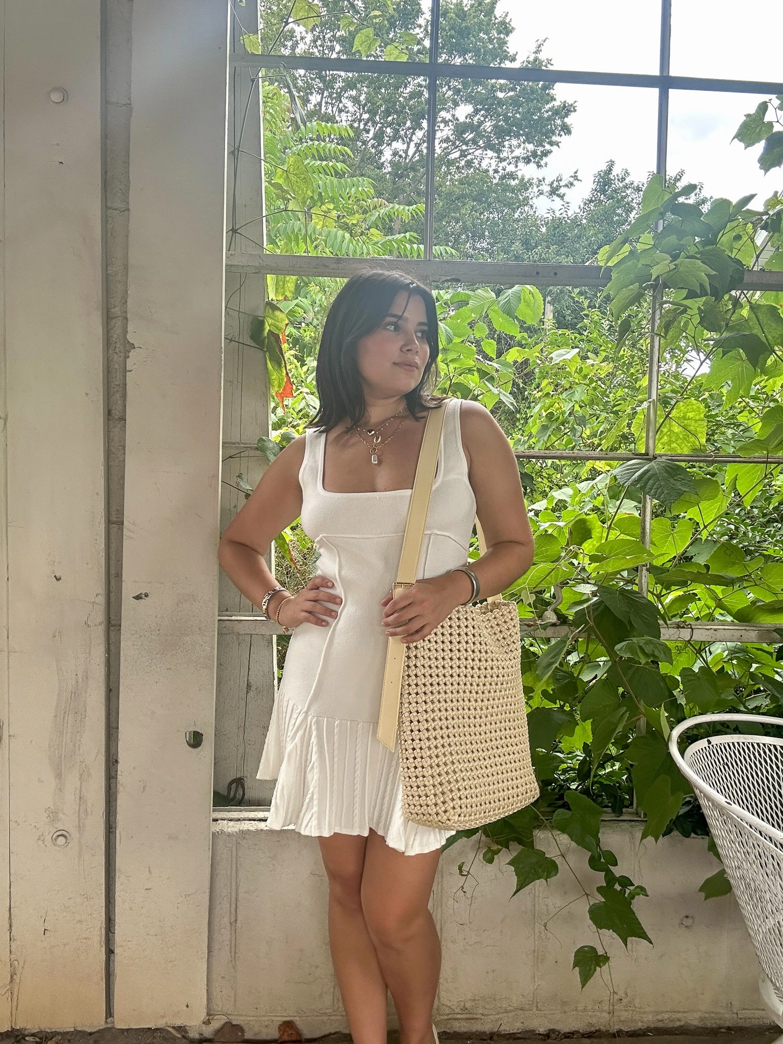 Khloe Mini Dress Blush Shade