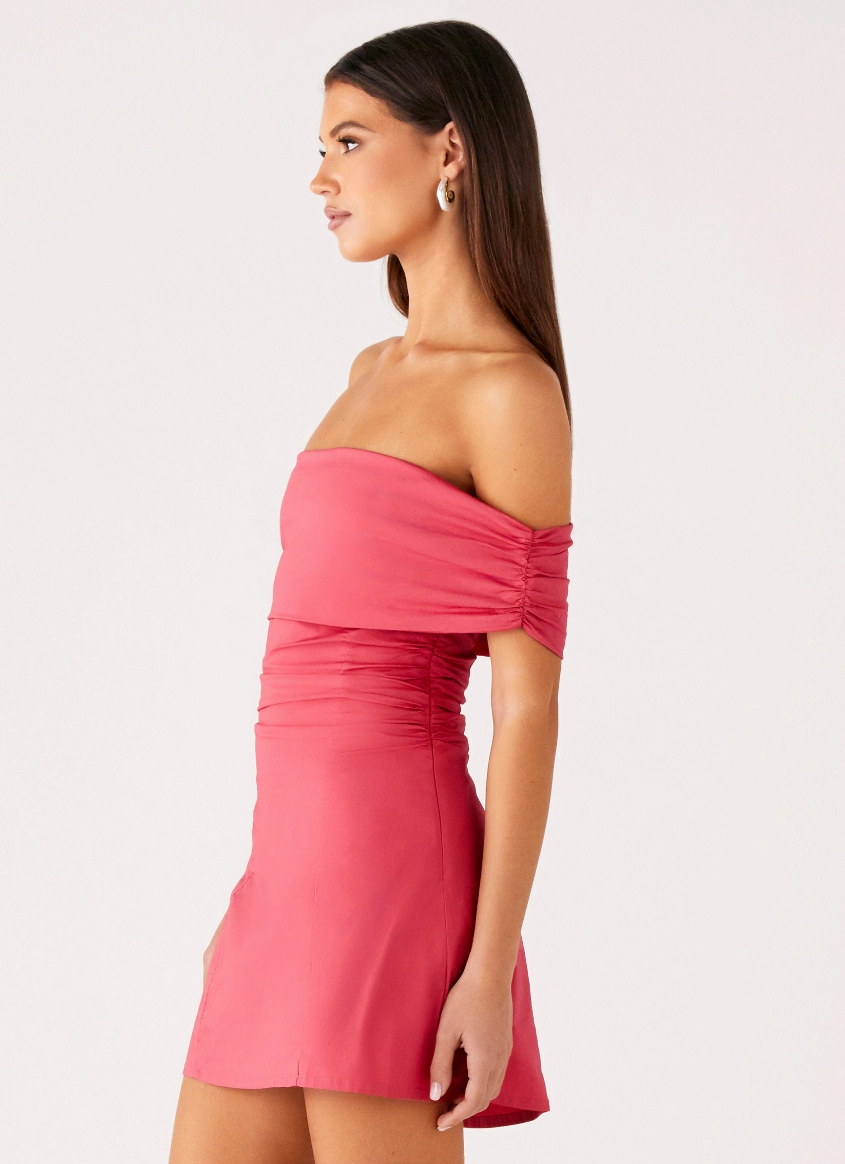 Sleek Flex Kierra Mini Dress - Coral