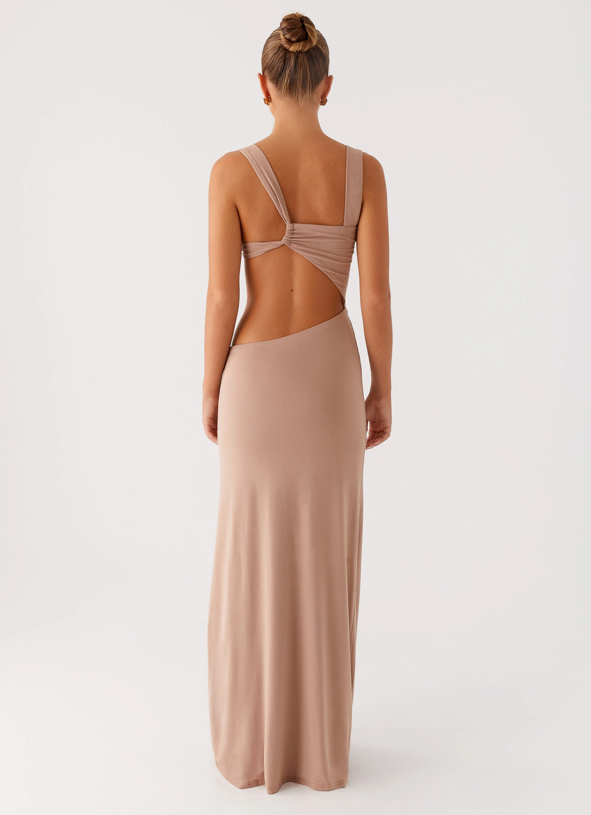 Kika Maxi Dress - Beige Comfortable Design
