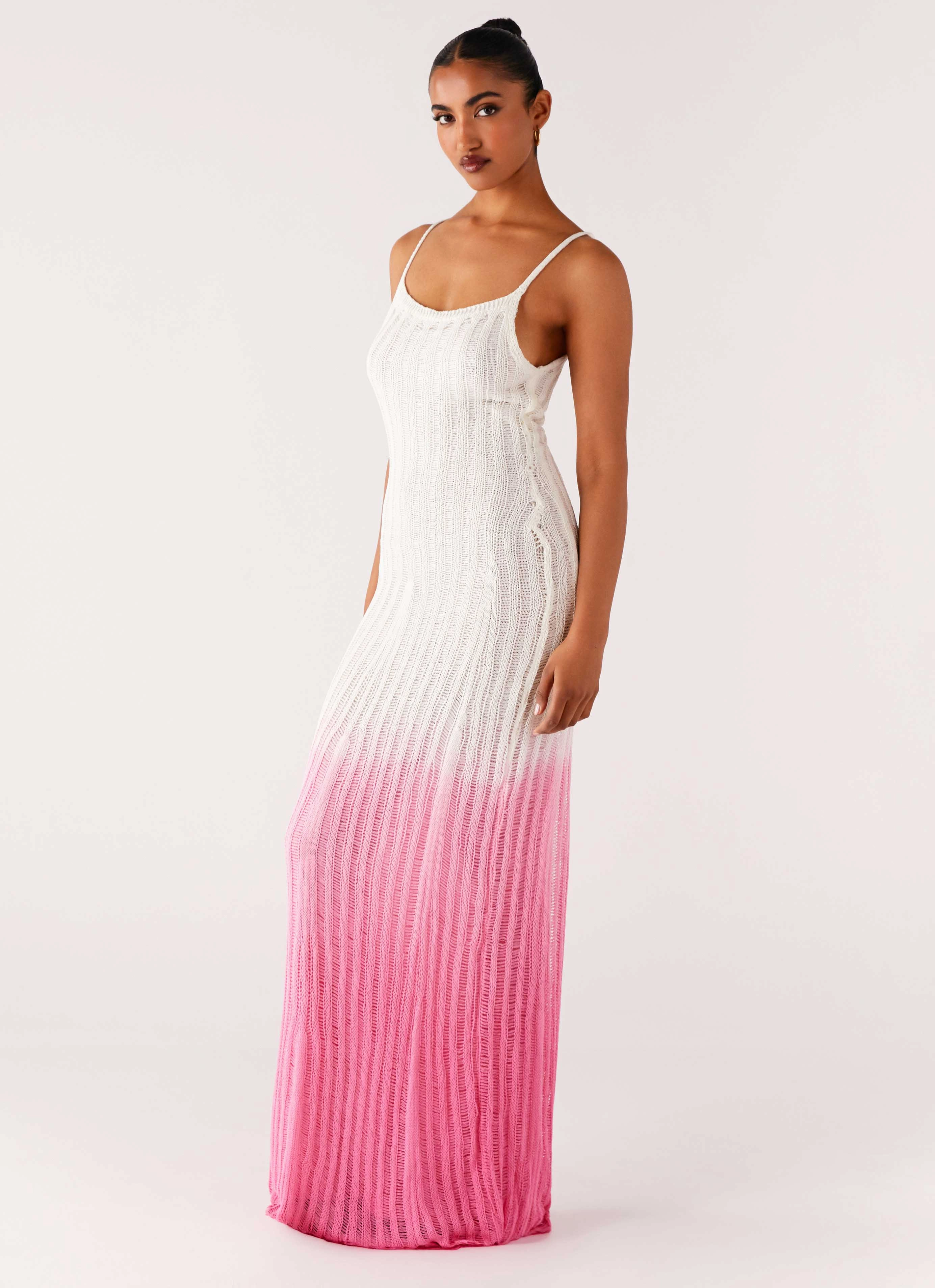 Cozy Wear Smart Blend Kiki Maxi Dress - Pink Ombre