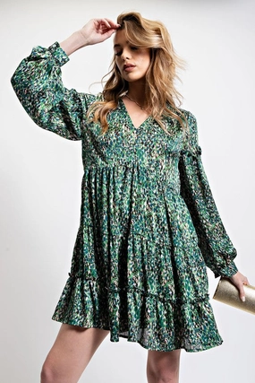 KIM LEOPARD/ANIMAL PRINTED DRESS Daily Essential Form Flow