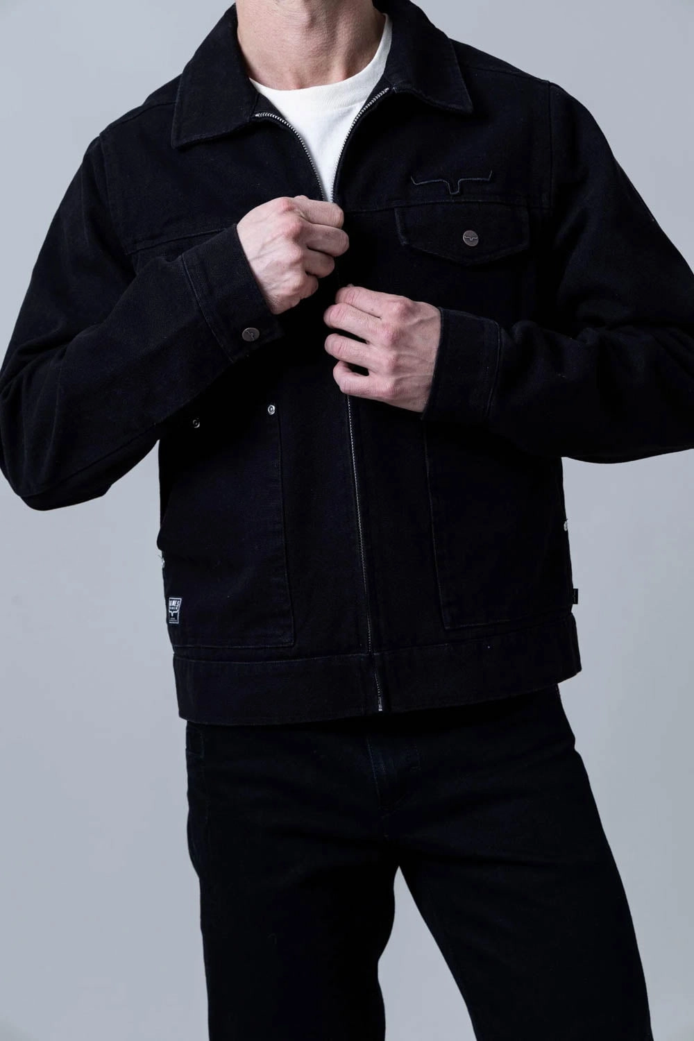 Kimes Ranch Mens Logan Black 100% Cotton Jacket Temperature Regulating