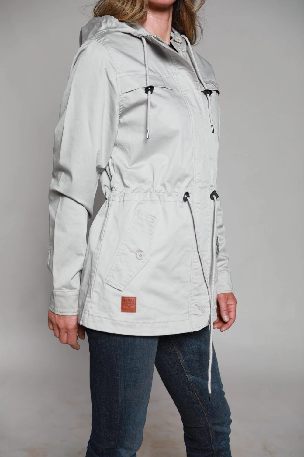 All Season Versatility Kimes Ranch Womens Longrider 2 Anorak Frost Grey Cotton Blend Jacket