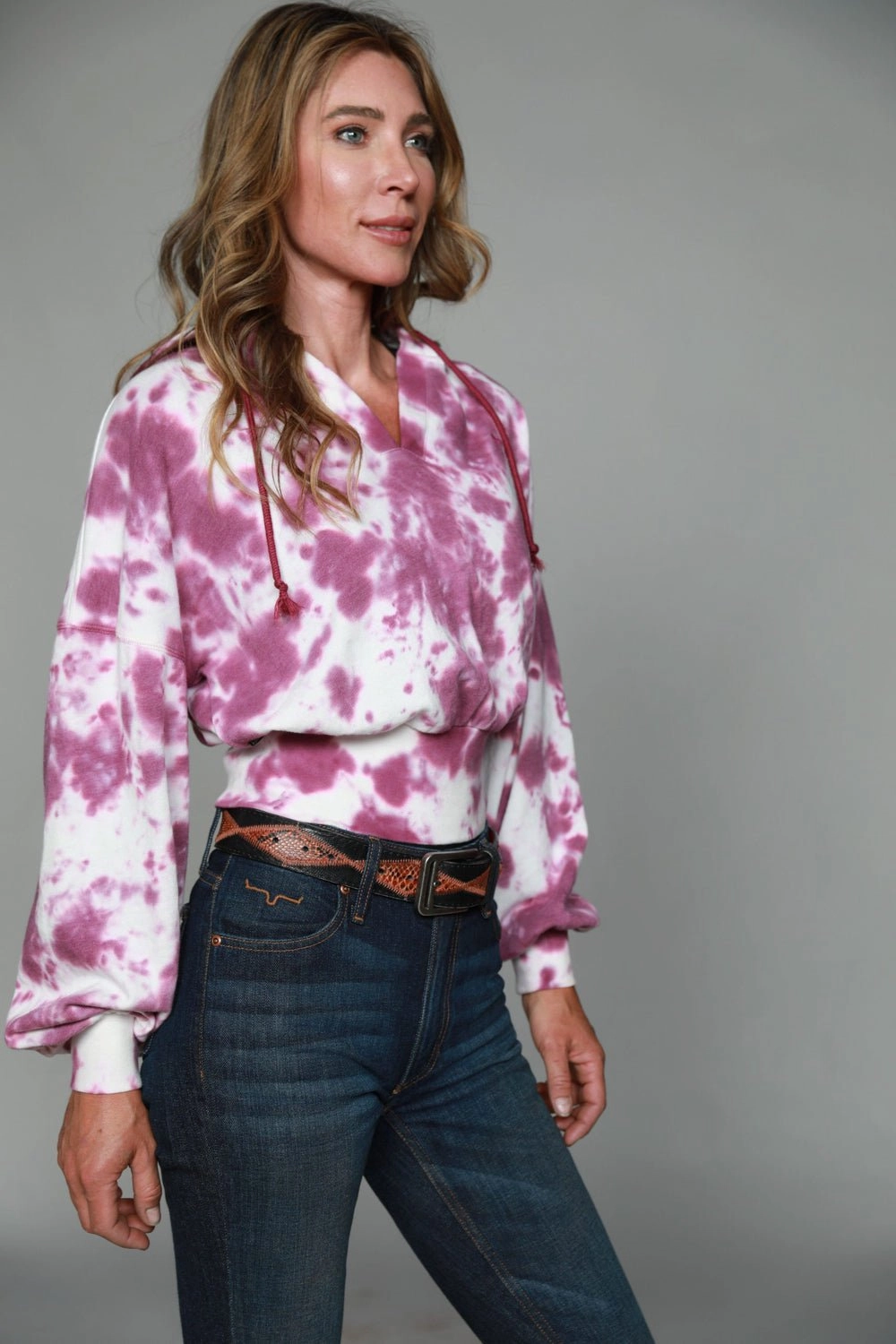 Low Maintenance Care Comfort Knitwear Kimes Ranch Womens Monterey Hoodie Lavender Cotton Blend L/S