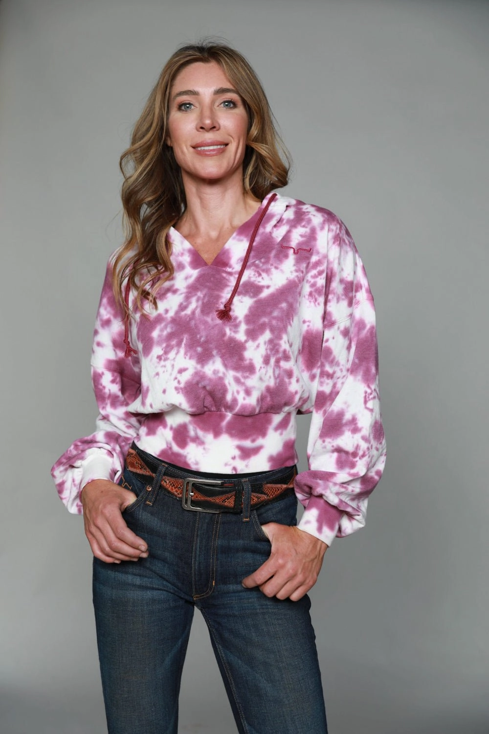 Versatile Layering Piece Kimes Ranch Womens Monterey Hoodie Lavender Cotton Blend L/S