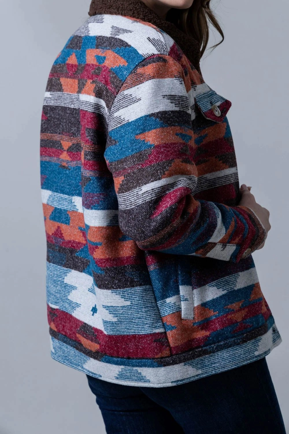 Kimes Ranch Womens Red Rocks Mid Blue 100% Polyester Jacket Everyday Fit Style