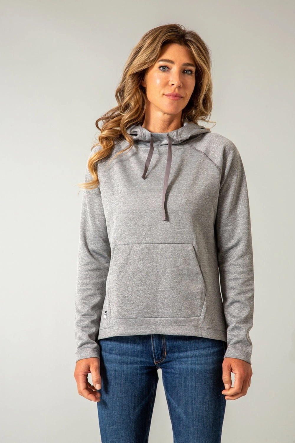 Kimes Ranch Womens Sedona Grey Heather 100% Polyester Hoodie Simple Fit