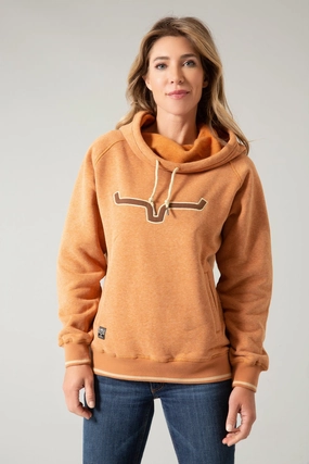 Heat Reflective Layer Stretch Comfort Kimes Ranch Womens Two Scoops Rusty Heather Cotton Blend Hoodie