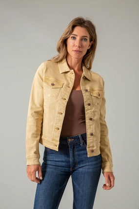 Ventilation Vents Kimes Ranch Womens Winslow Trucker Pale Khaki 100% Cotton Jacket