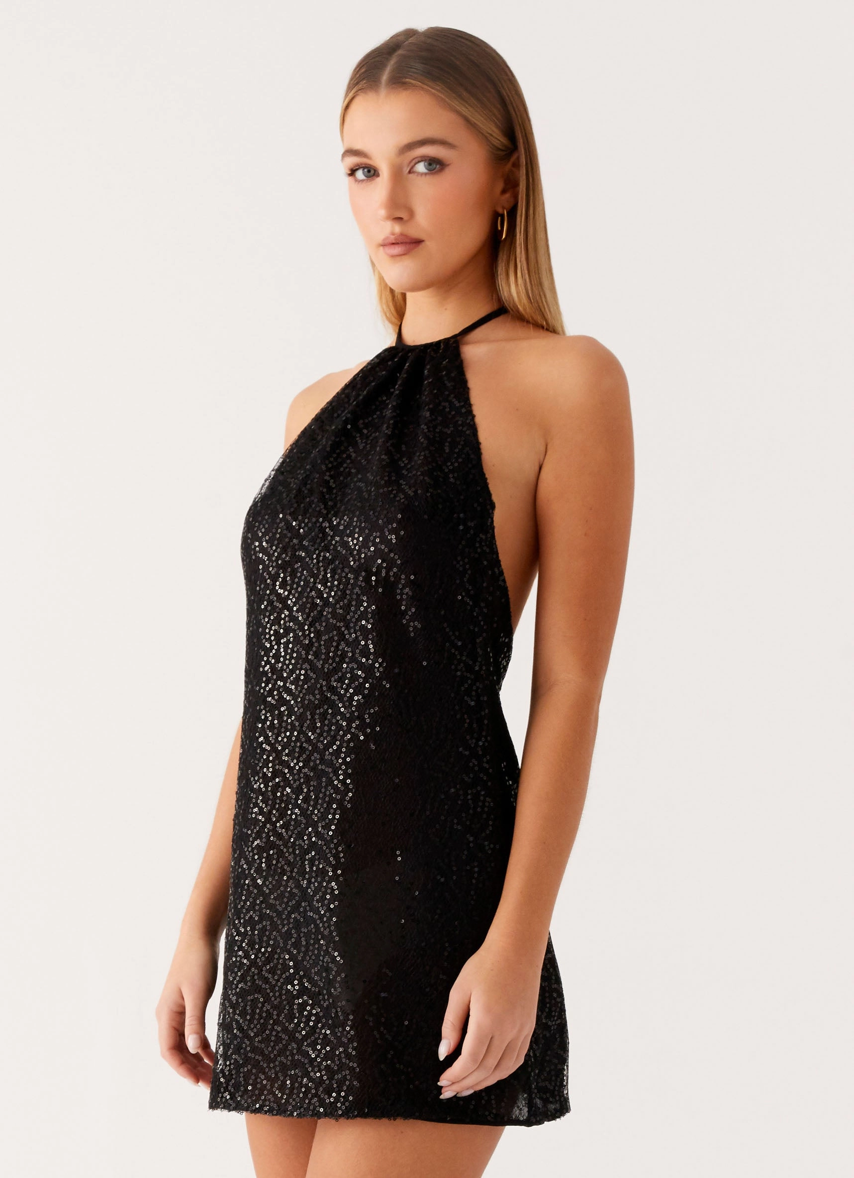Versatile Style Wear Kingdom Sequin Mini Dress - Black