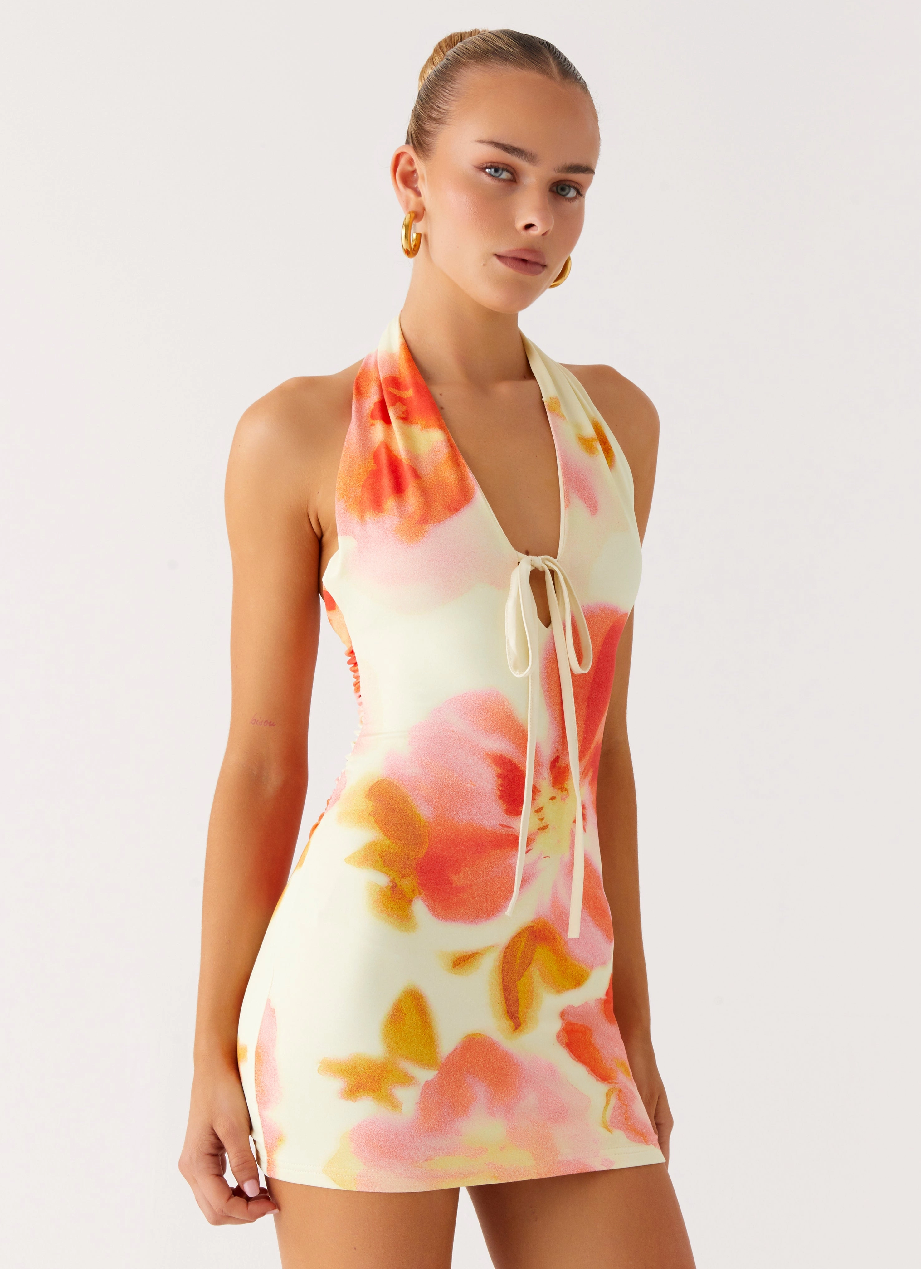 Travel Essential Know You Better Mini Dress - Mimosa Blossom
