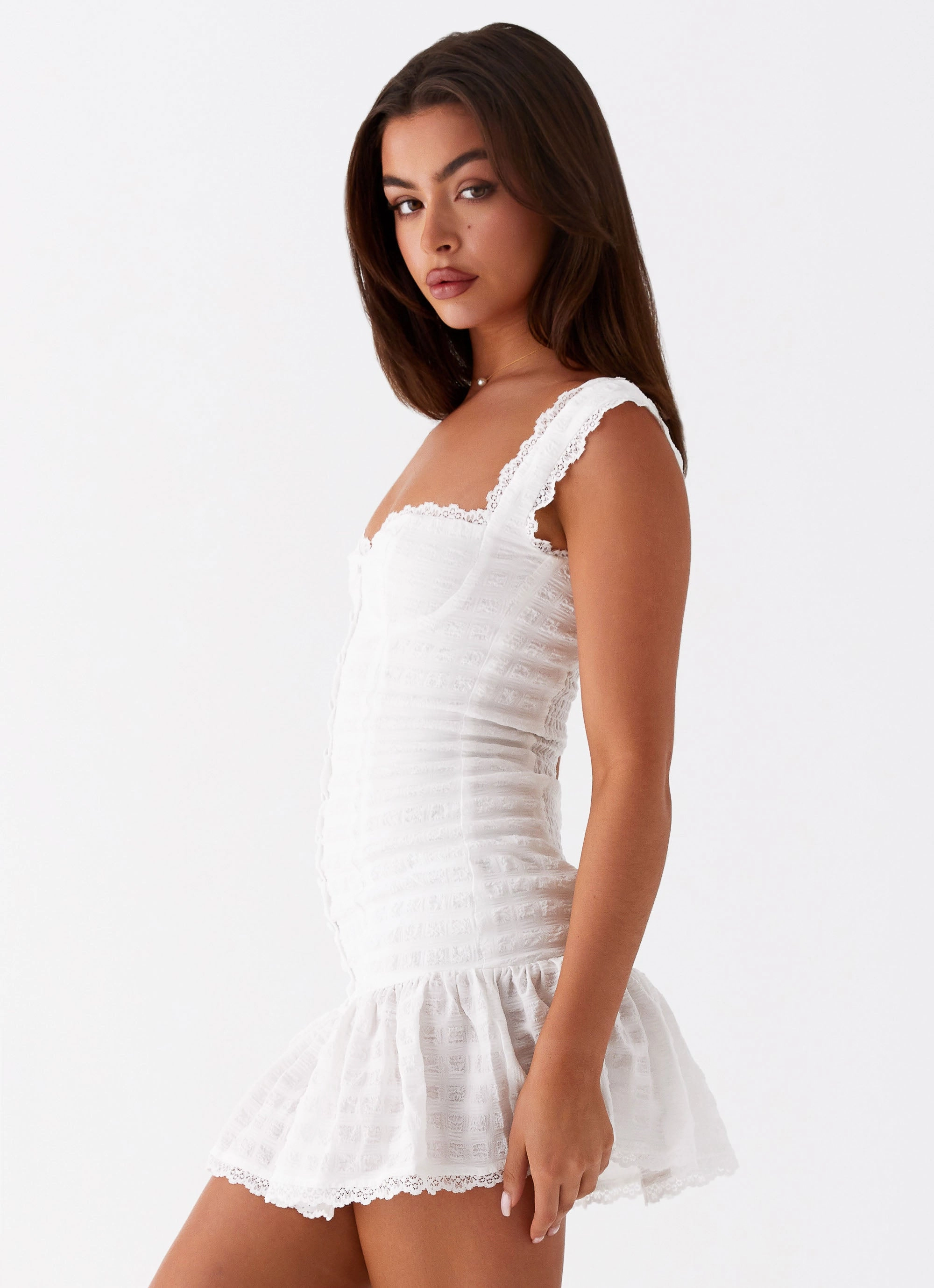 Subtle Comfort Kristina Mini Dress - White