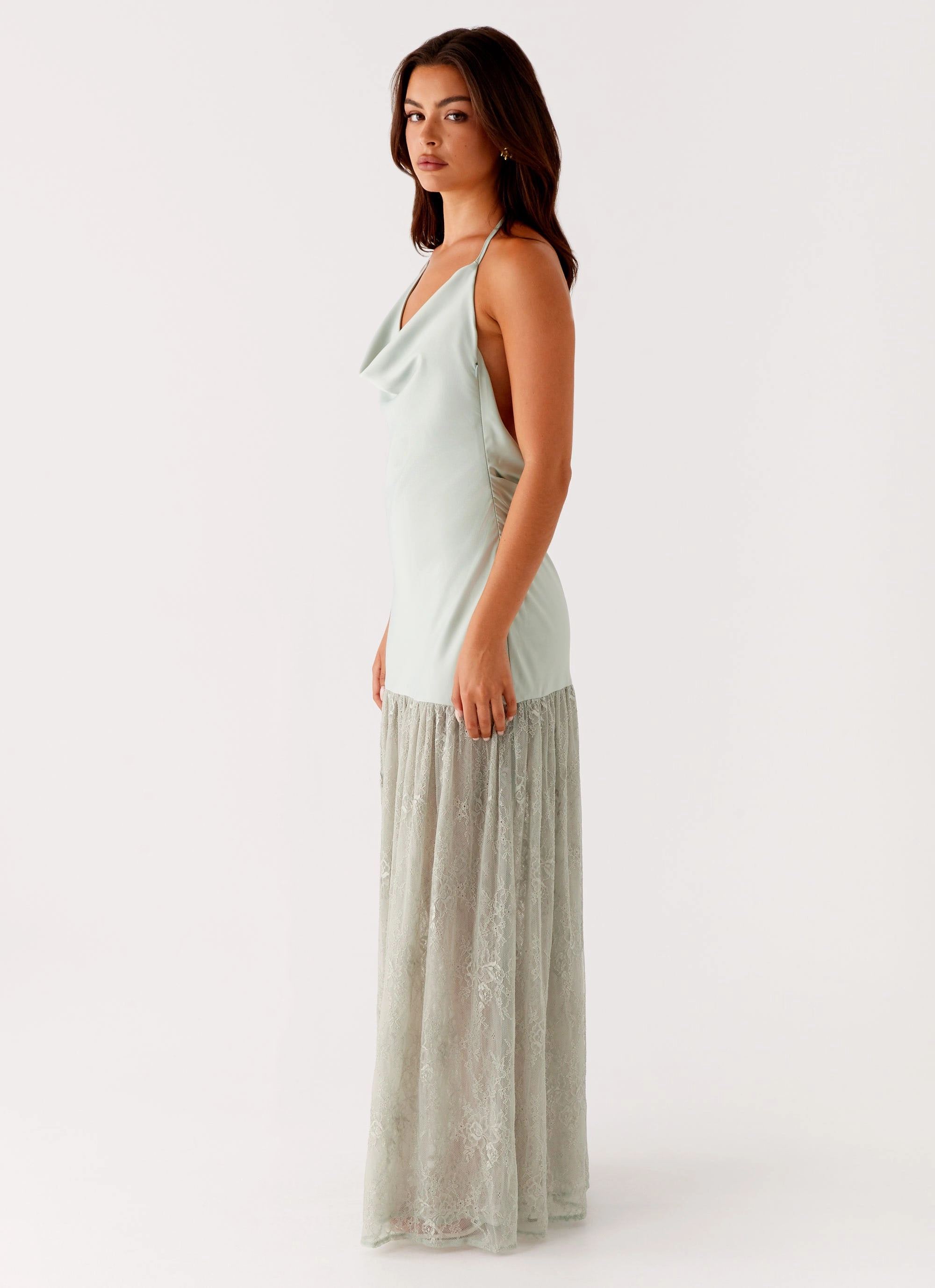 Kylie Maxi Dress - Sage All-season Urban Drape