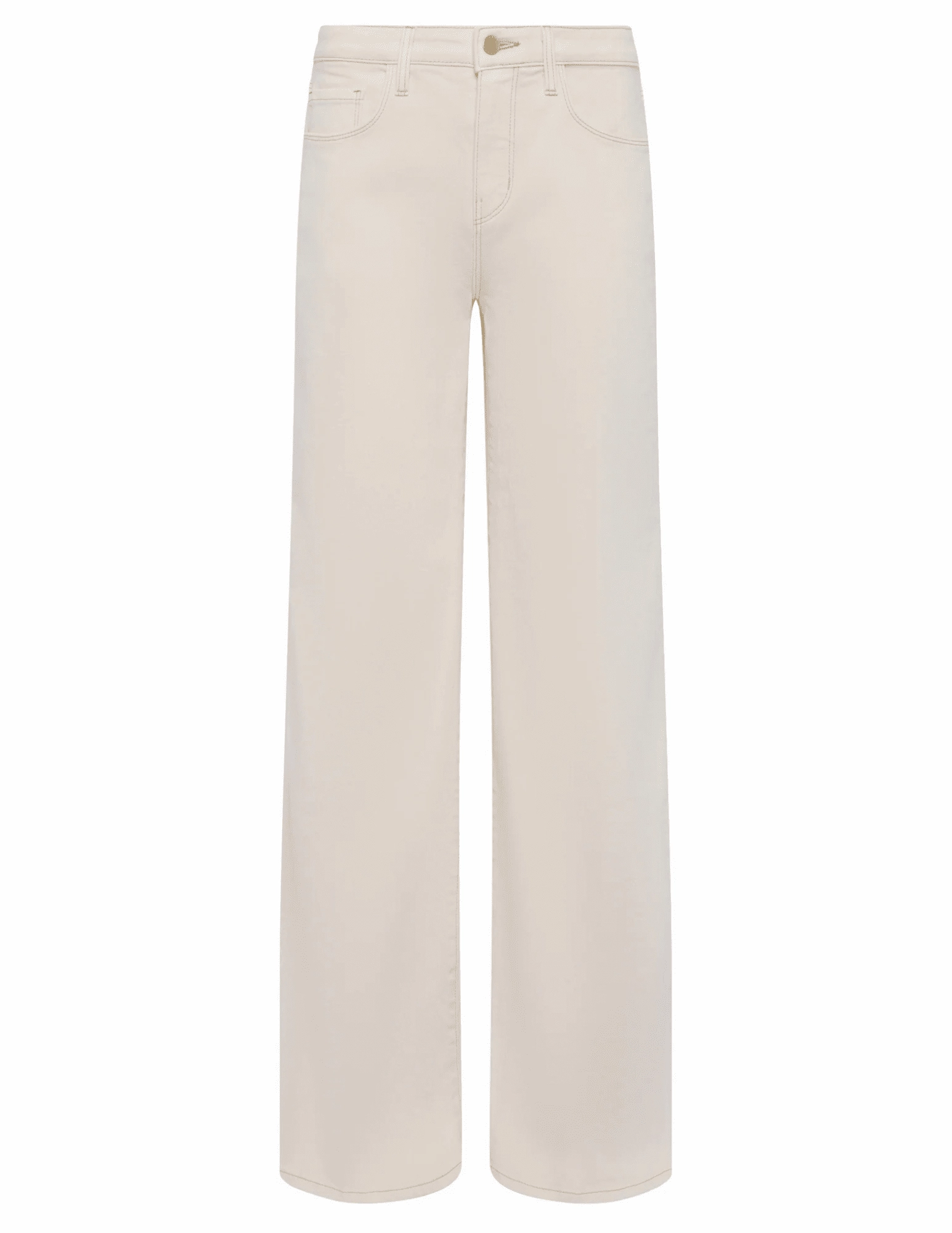 L??AGENCE Alicent High Rise Wide Leg Crop Jeans in Macadamia Eco Certified Textile Standards Comfort Stretch Technology
