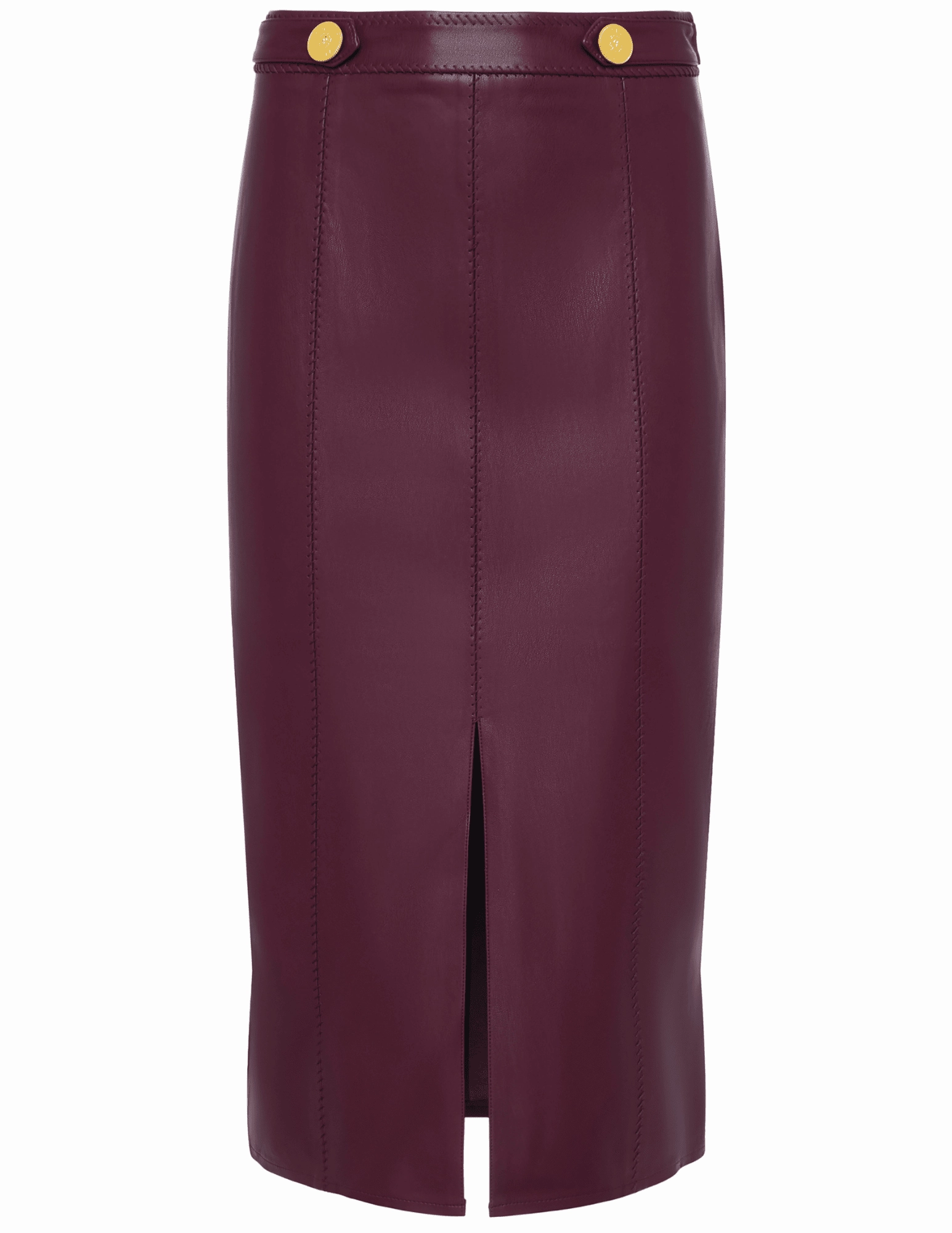 Light Motion Heritage Inspired L'AGENCE Arlette Whipstitch Midi Skirt