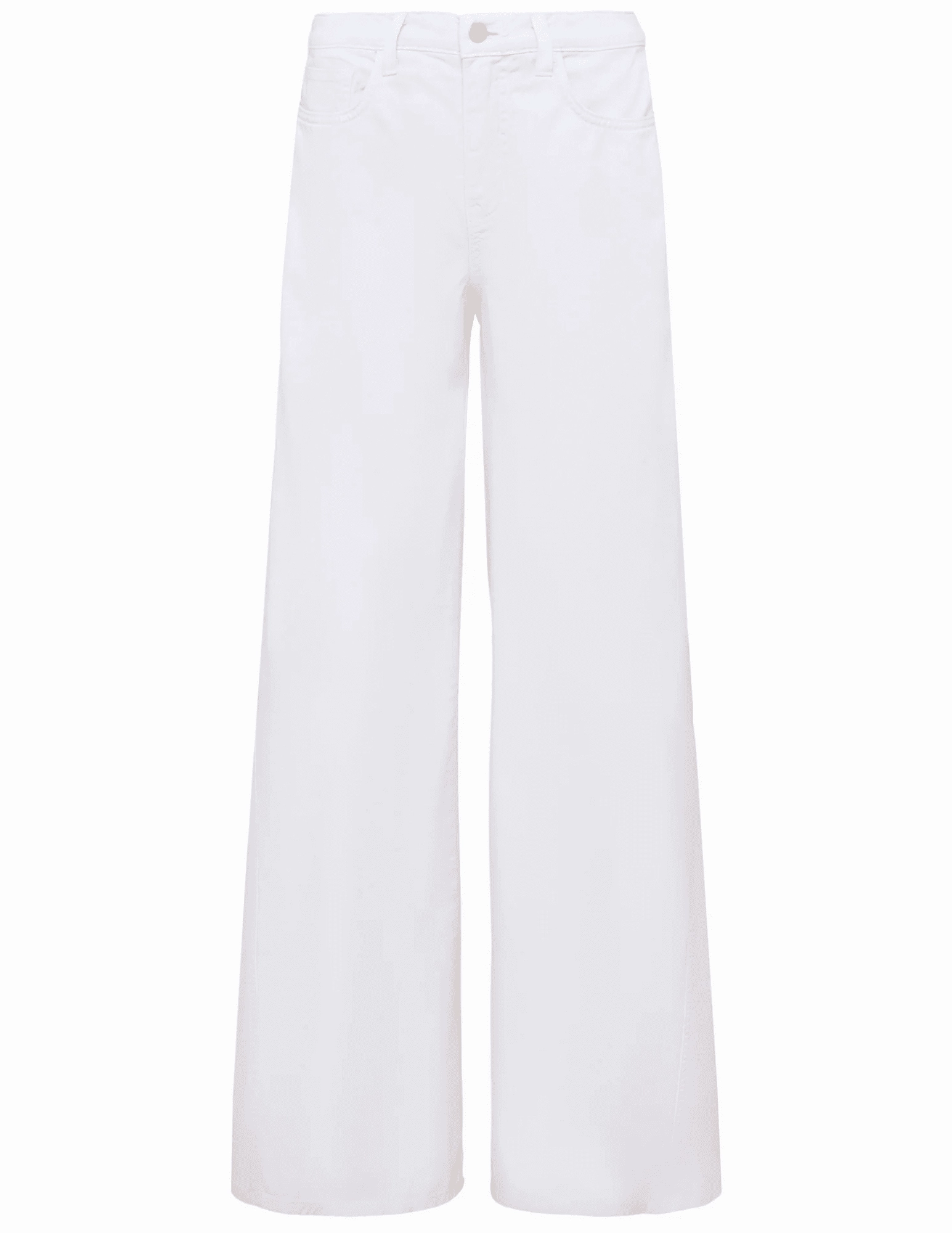 Wide Leg Silhouette Timeless Design L??AGENCE Beau T-Seam Wide Leg Jeans in Blanc