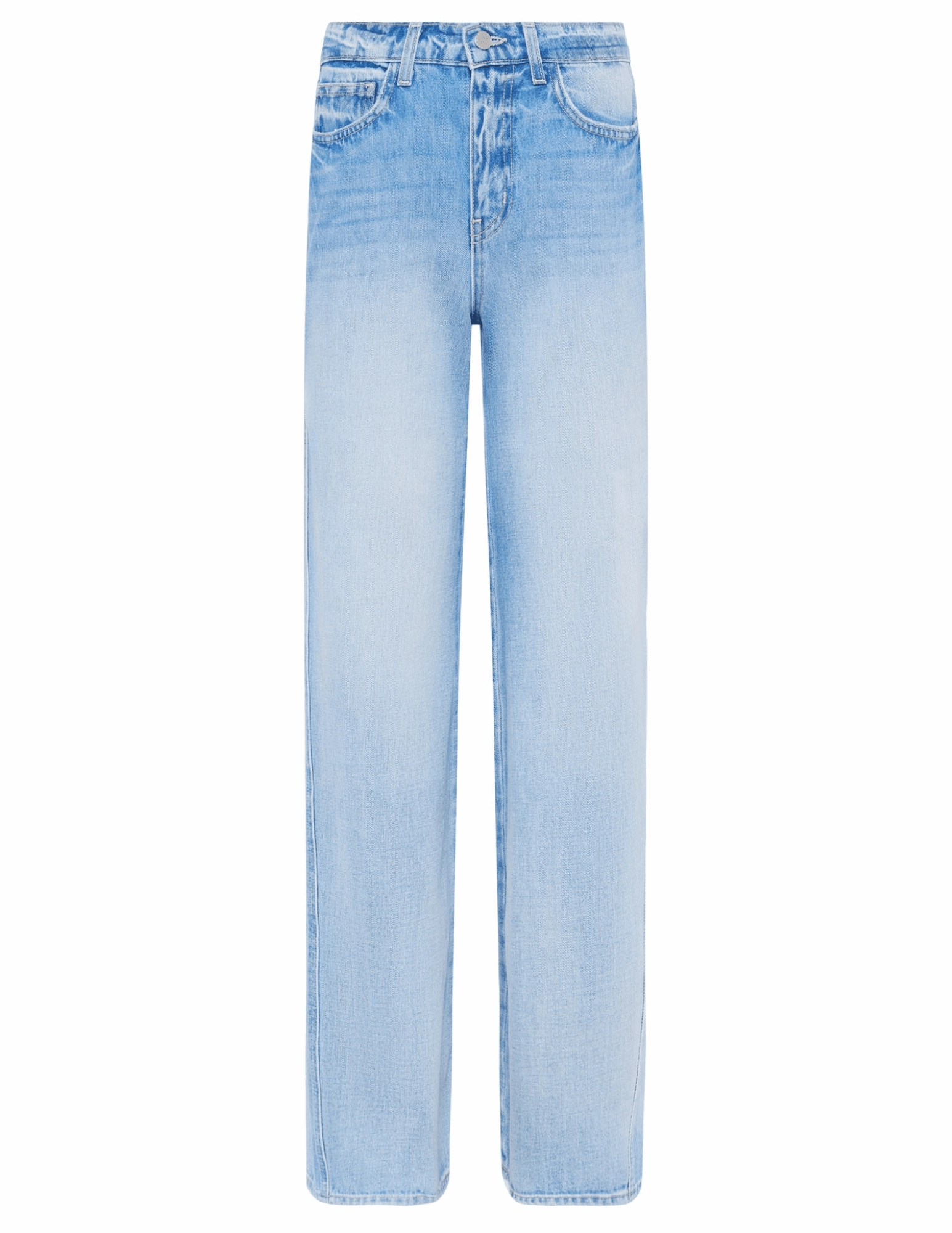 L??AGENCE Beau T-Seam Wide Leg Jeans in Fontana Neutral Autumn Days