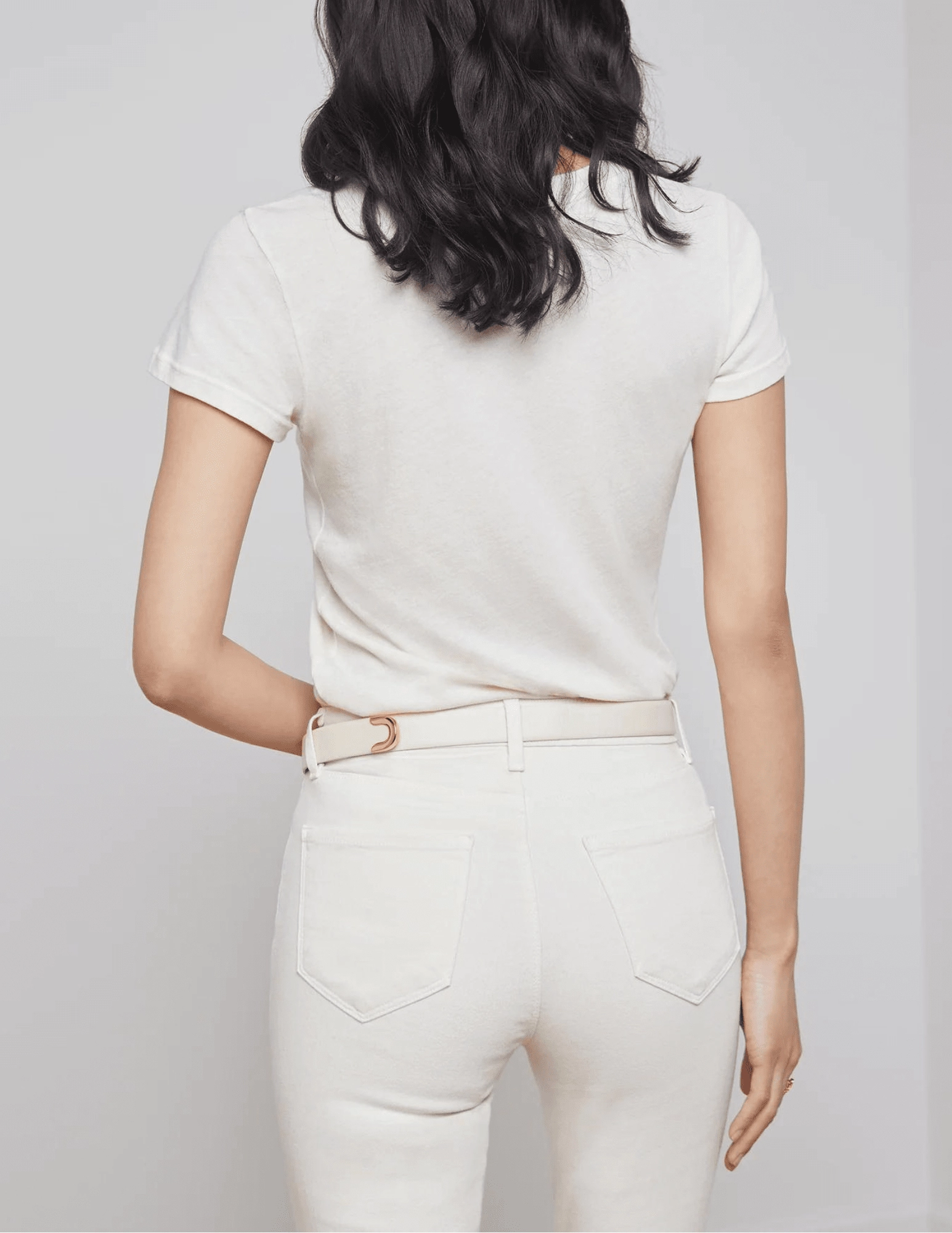 Luxurious Feel L'Agence Becca V-Neck Tee