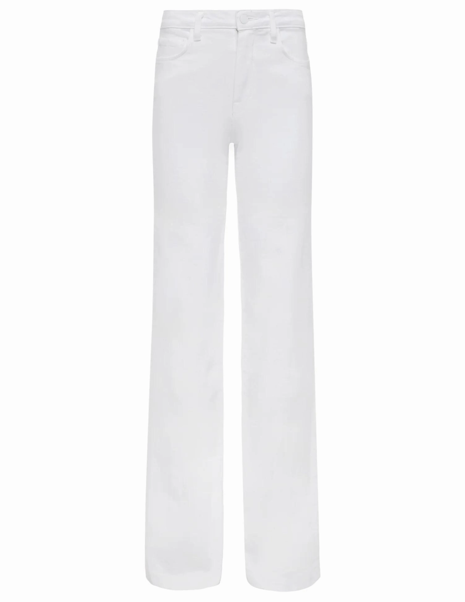 Stay Flexible Relaxed Comfort L'Agence Clayton High Rise Wide Leg Jean In Blanc In Blanc