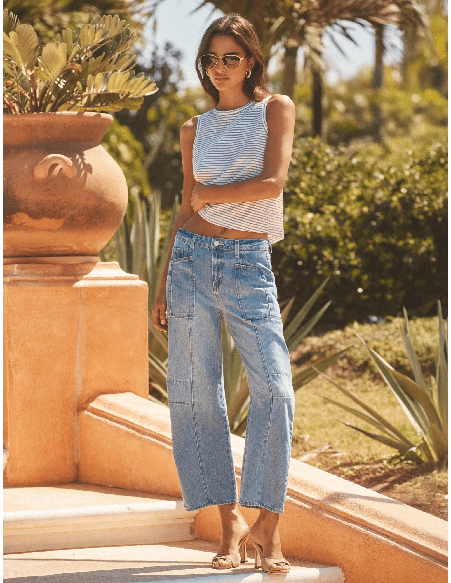 L??AGENCE Cody High Rise Barrel Jeans in Cristo Outfit Ready Style