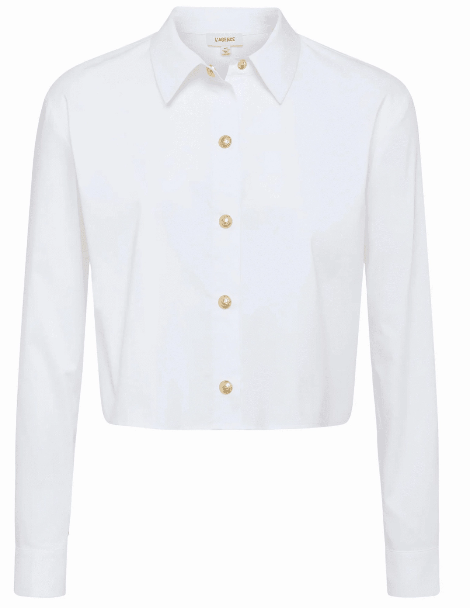 Pull-on style L'Agence Cosette Cropped High Low Blouse