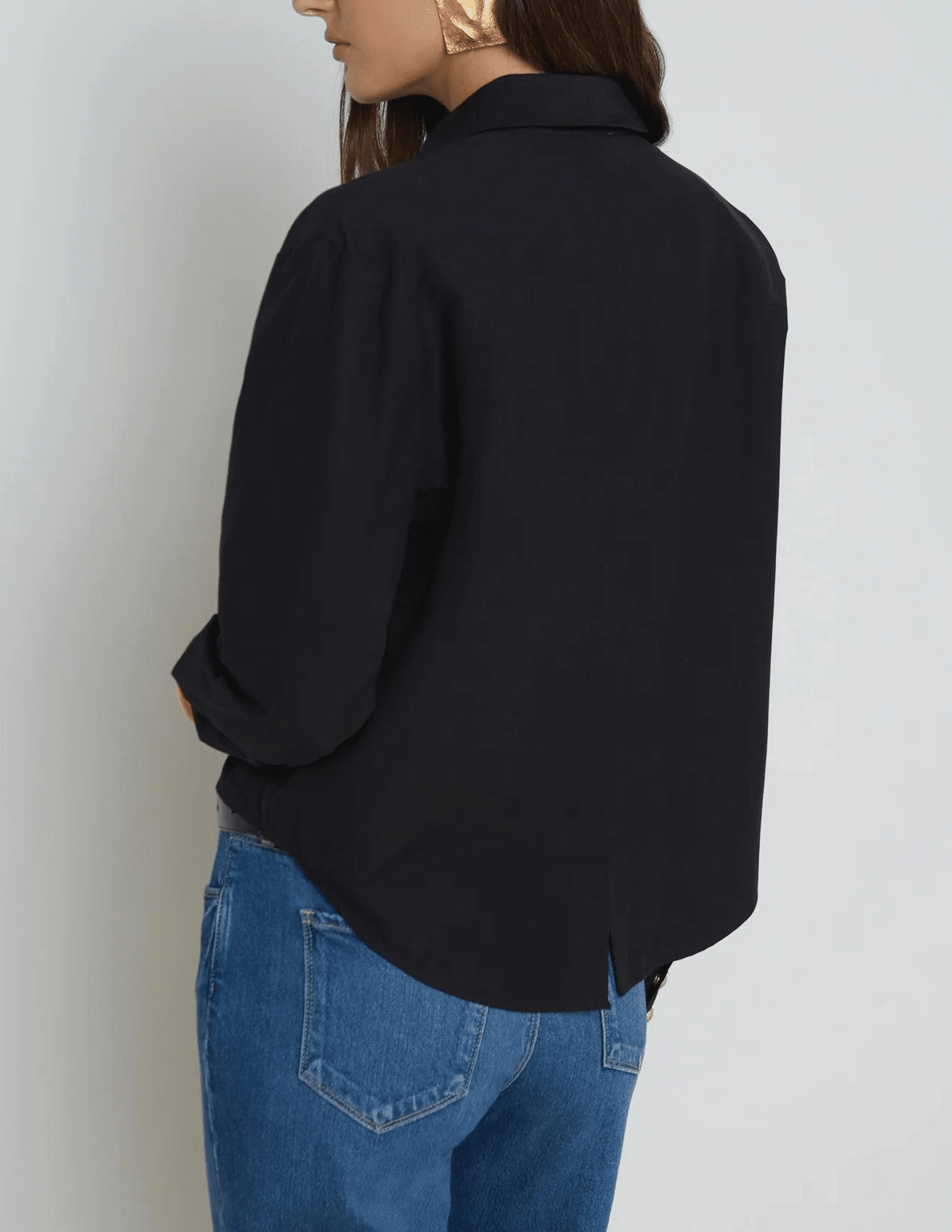 Comfortable Fabric L'Agence Cosette Cropped High Low Blouse