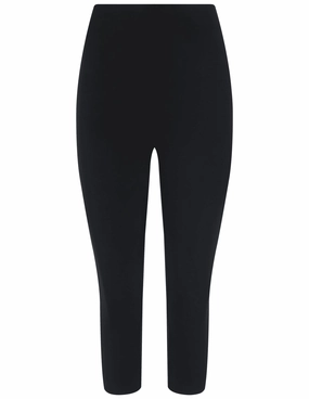 L'AGENCE Dee Capri Pant in Black Breathable Layer