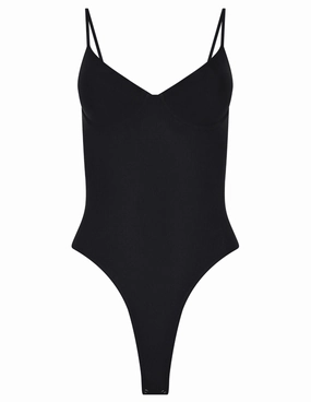 L'AGENCE Elowen Underwire Mesh Bodysuit Urban Utility Trendy Wear