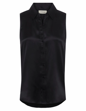 L'Agence Emmy Sleeveless Blouse Stylish Cut