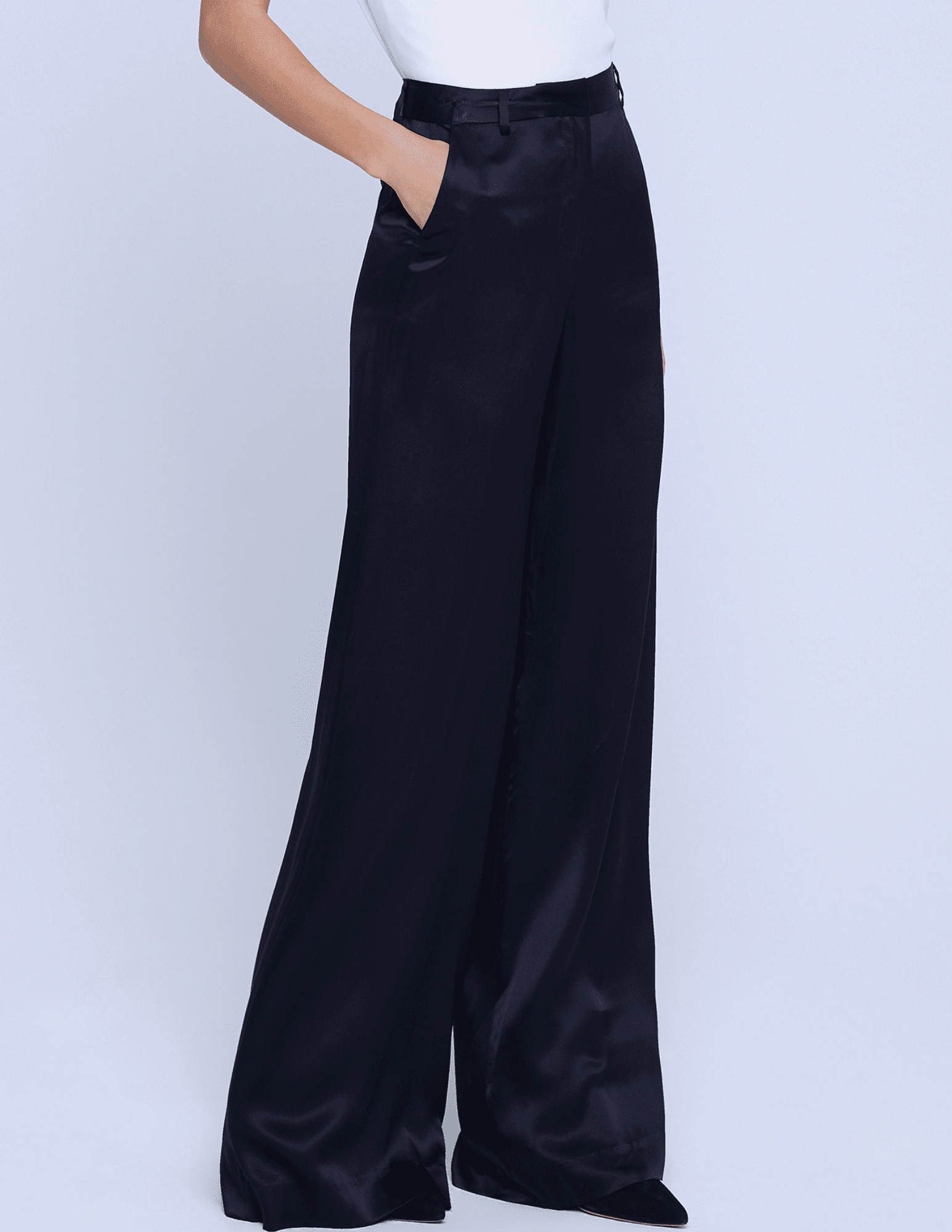 Anti Slip Waistband L'Agence Gavin Wide Leg Pant