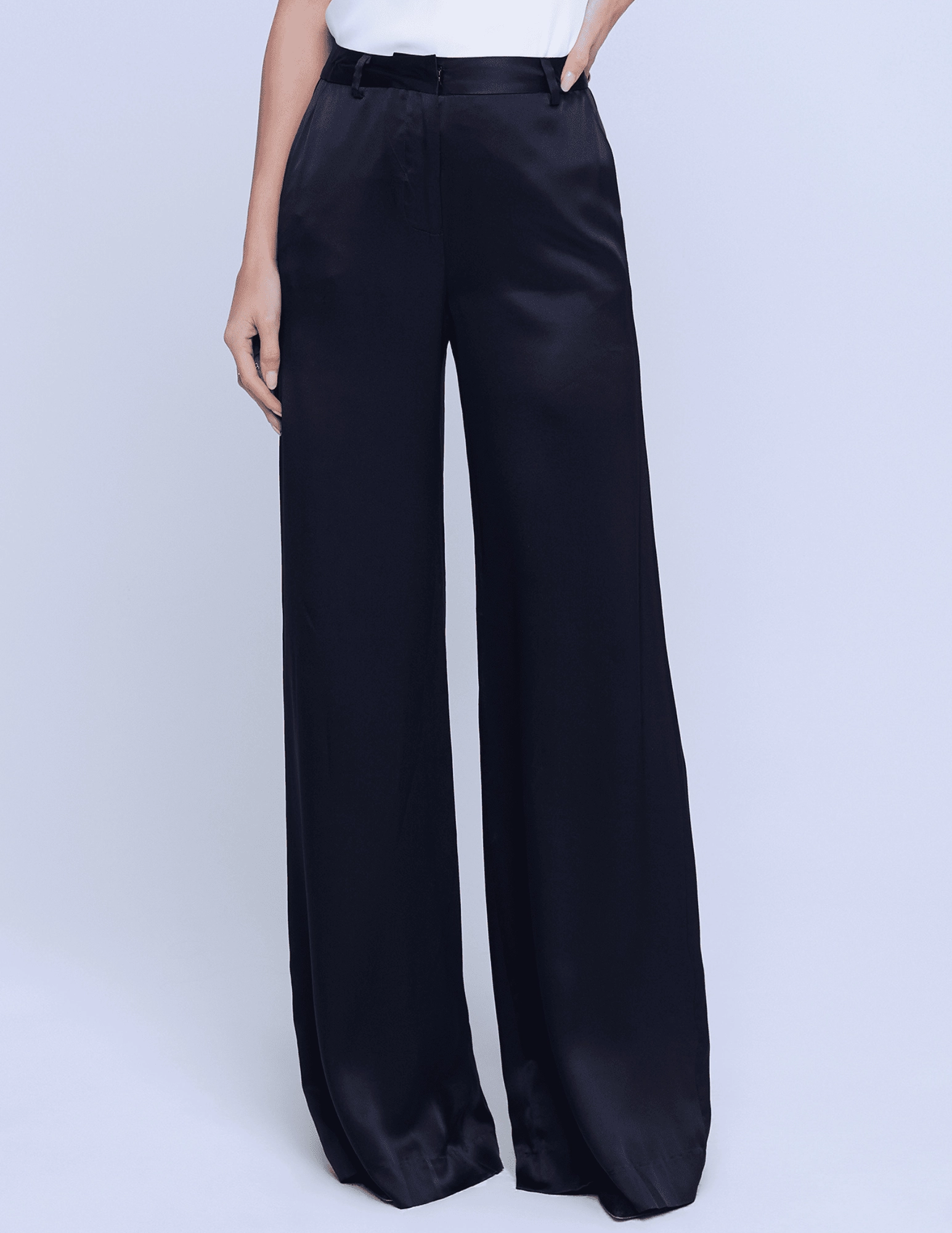 On The Go Wool blend L'Agence Gavin Wide Leg Pant