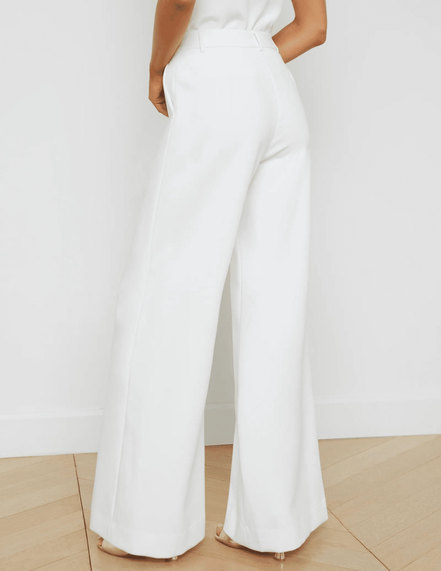 Modern Waist Wrinkle Free Fabric L'Agence Gavin Wide Leg Pant