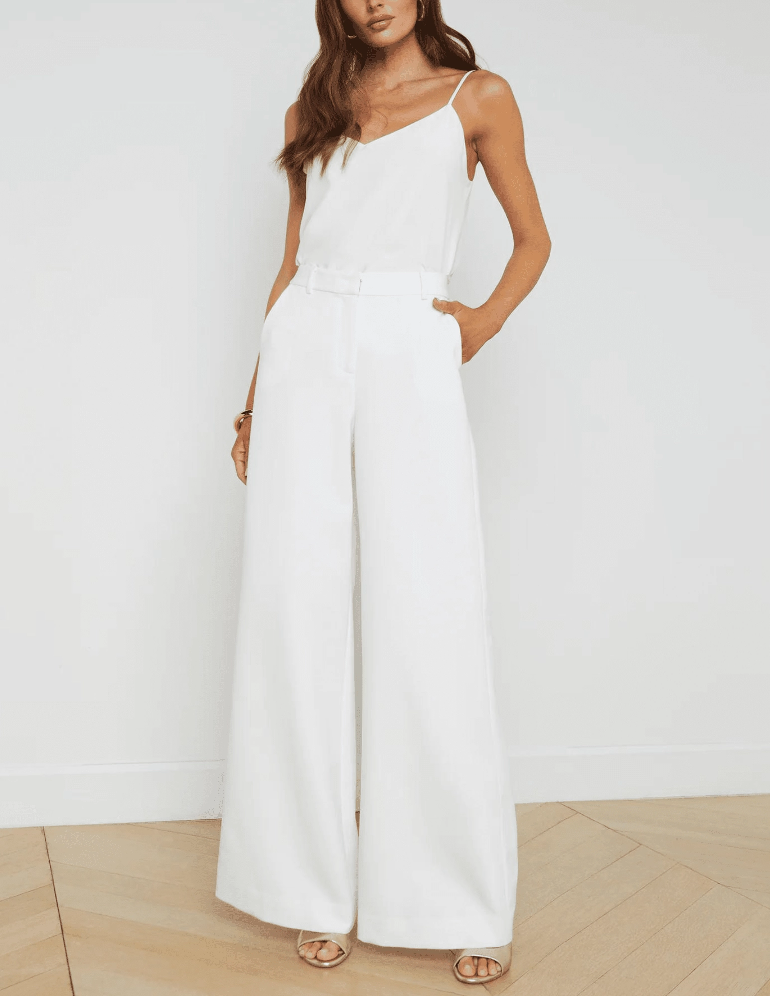 L'Agence Gavin Wide Leg Pant Thermal Regulating Cozy Layering