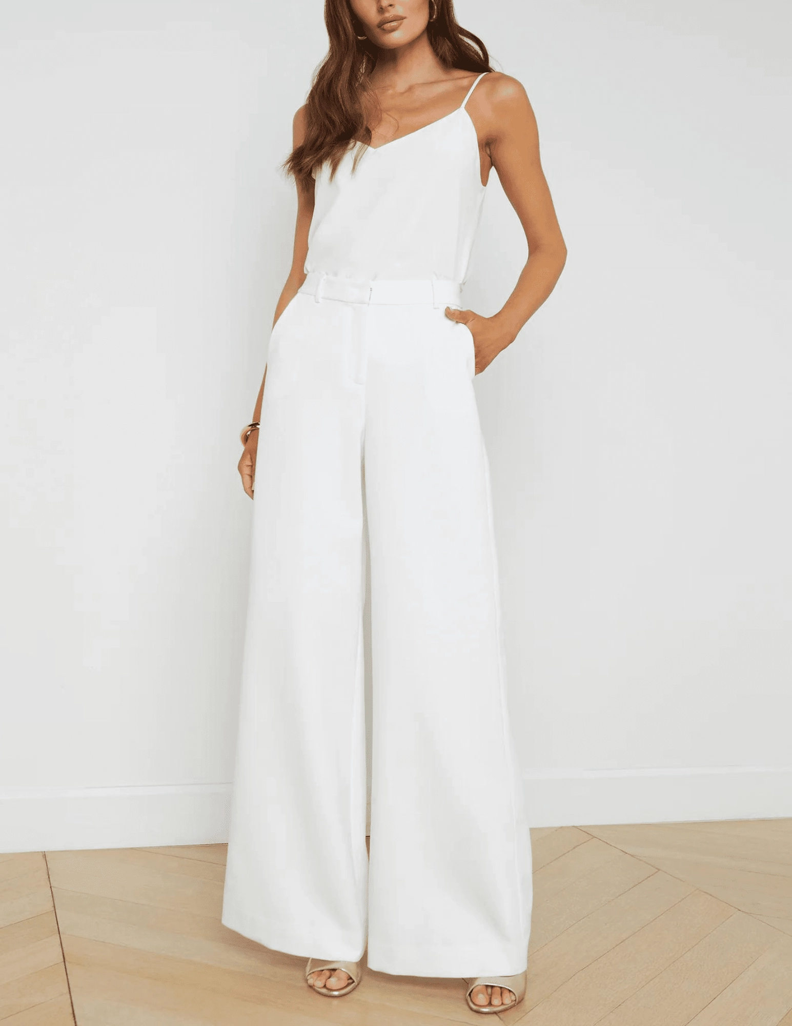 L'Agence Gavin Wide Leg Pant Ripstop Fabric Technology