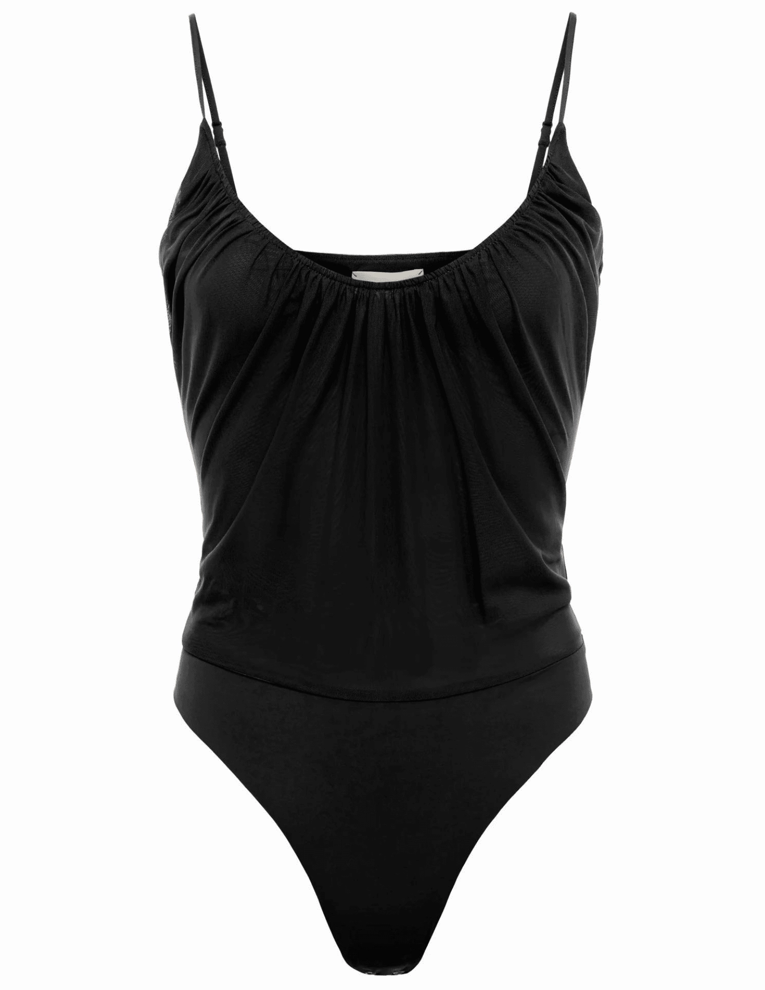 Weather Flex L'Agence Gelina Ruched Scoop-Neck Bodysuit