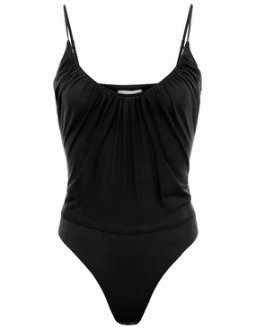 Weather Flex L'Agence Gelina Ruched Scoop-Neck Bodysuit