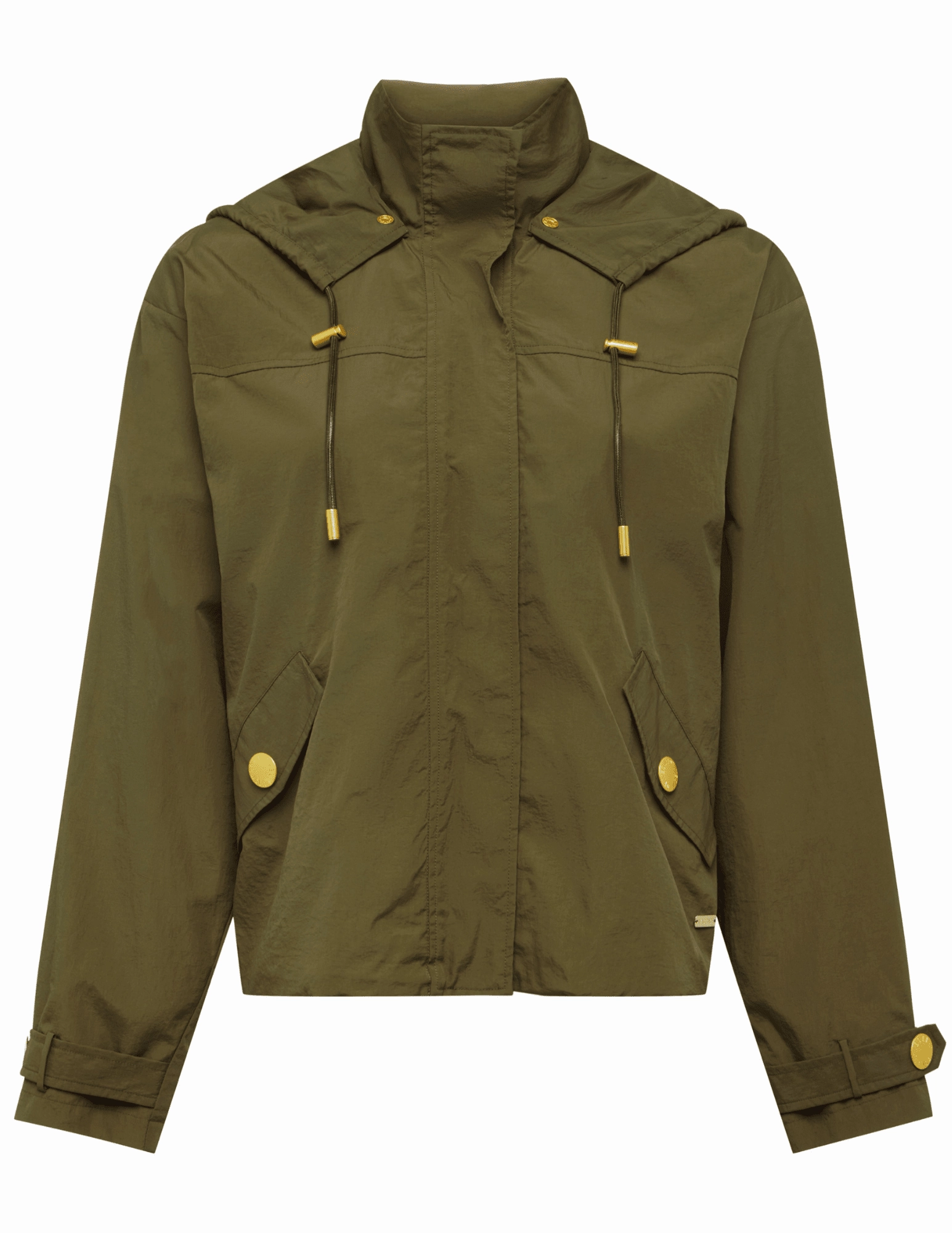 L'AGENCE Geovana Hooded Windbreaker DoubleStitchSeams