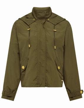 L'AGENCE Geovana Hooded Windbreaker DoubleStitchSeams