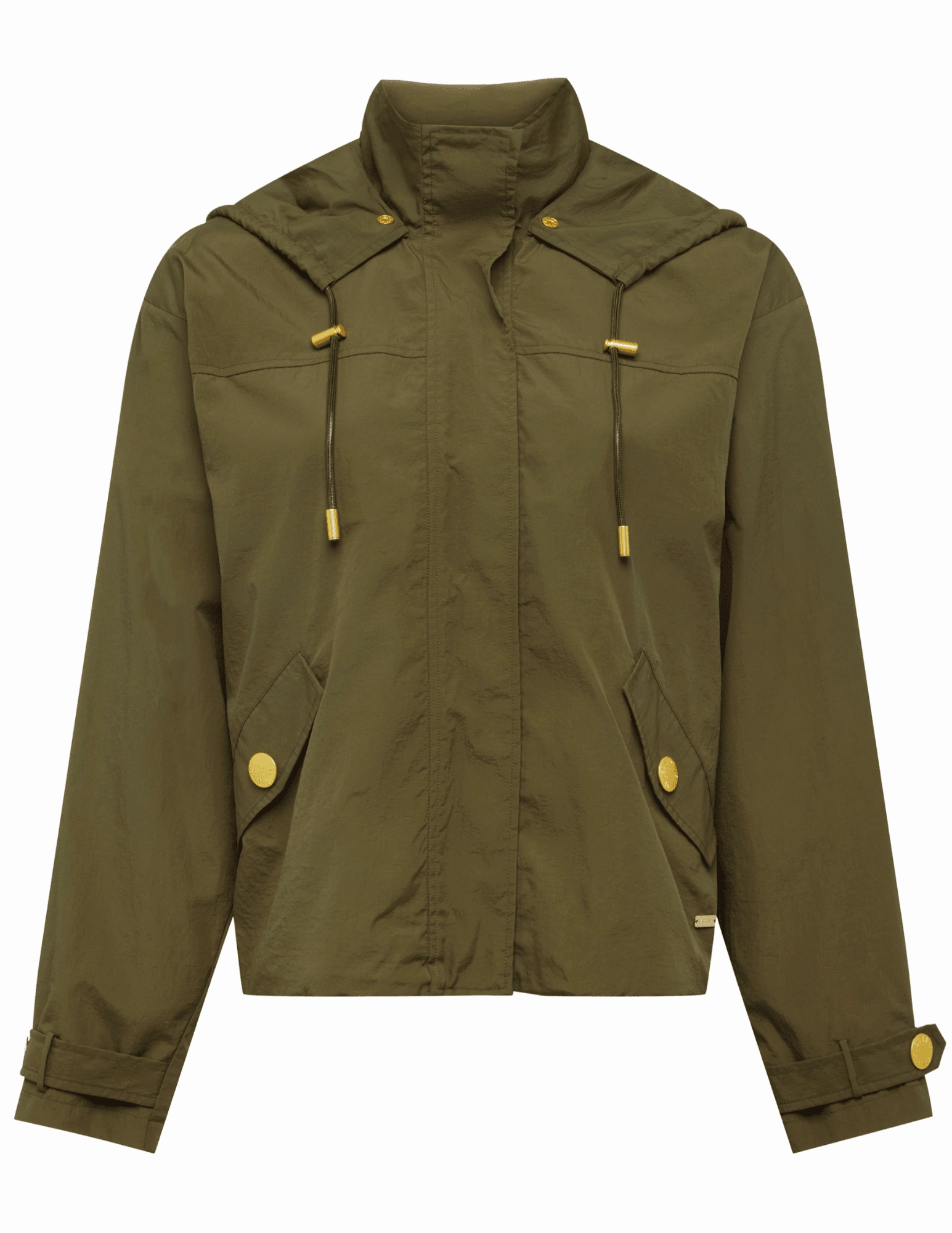 Non Slip Waistband L'AGENCE Geovana Hooded Windbreaker