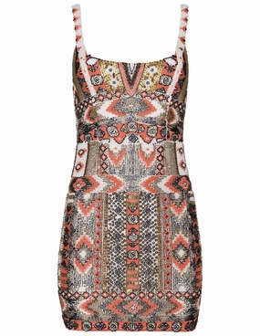 All-day Comfort L'AGENCE Inori Beaded Mini Dress