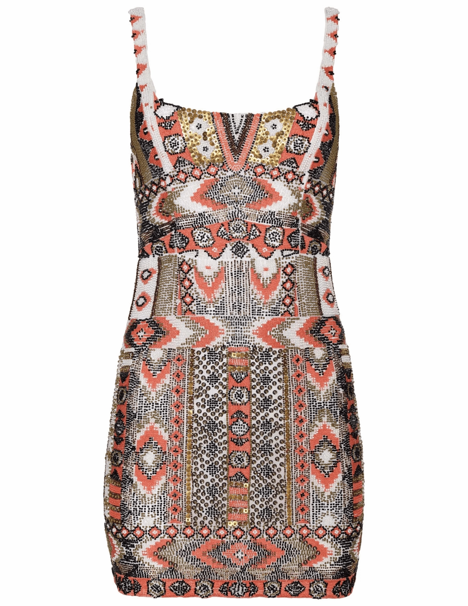 Natural Flow L'AGENCE Inori Beaded Mini Dress