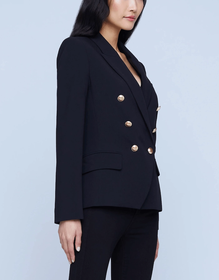 Sleek Look L'Agence Kenzie Double Breasted Blazer