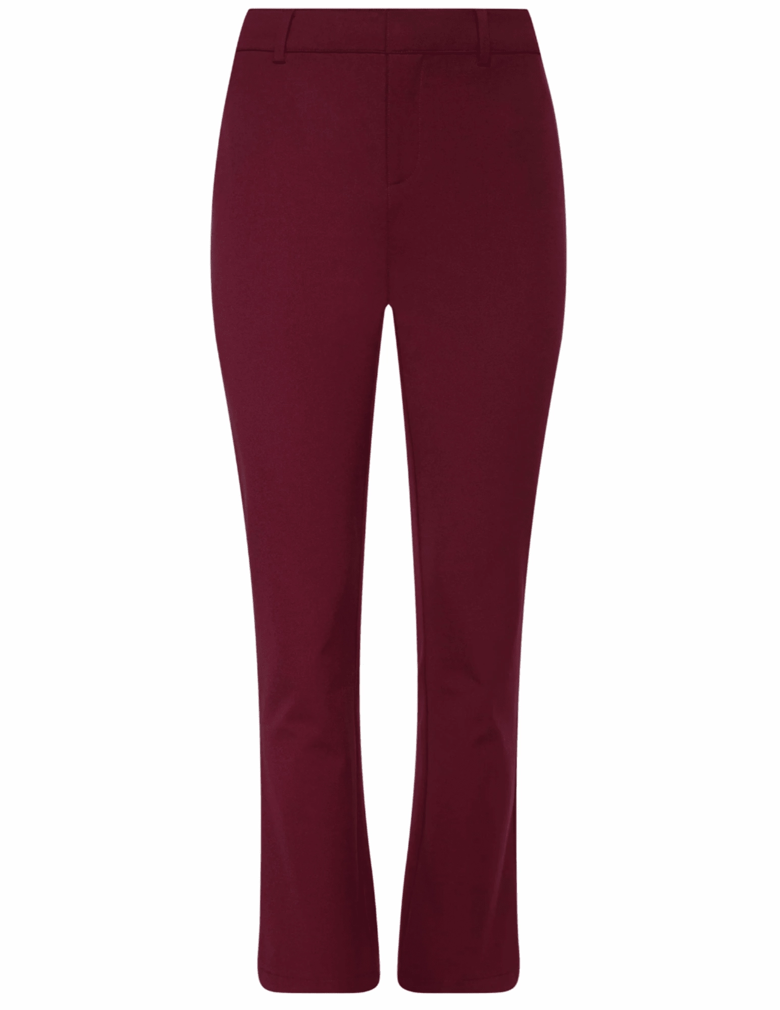 L'AGENCE Ketra Cropped Bootcut Trouser Black Cherry Trendy Style