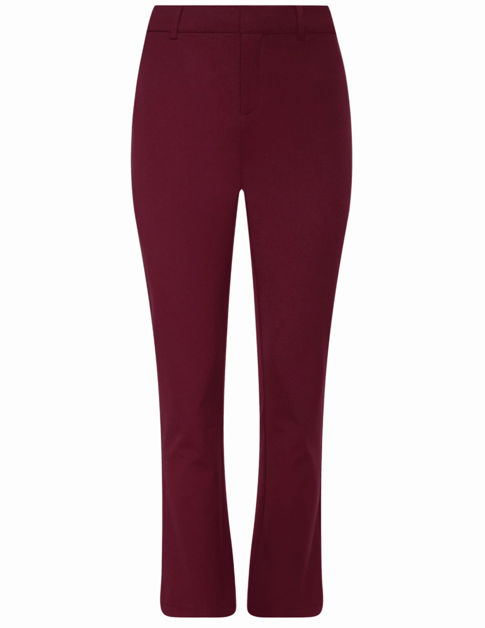 L'AGENCE Ketra Cropped Bootcut Trouser Black Cherry Abrasion Resistant Surface QuickReleaseClosures