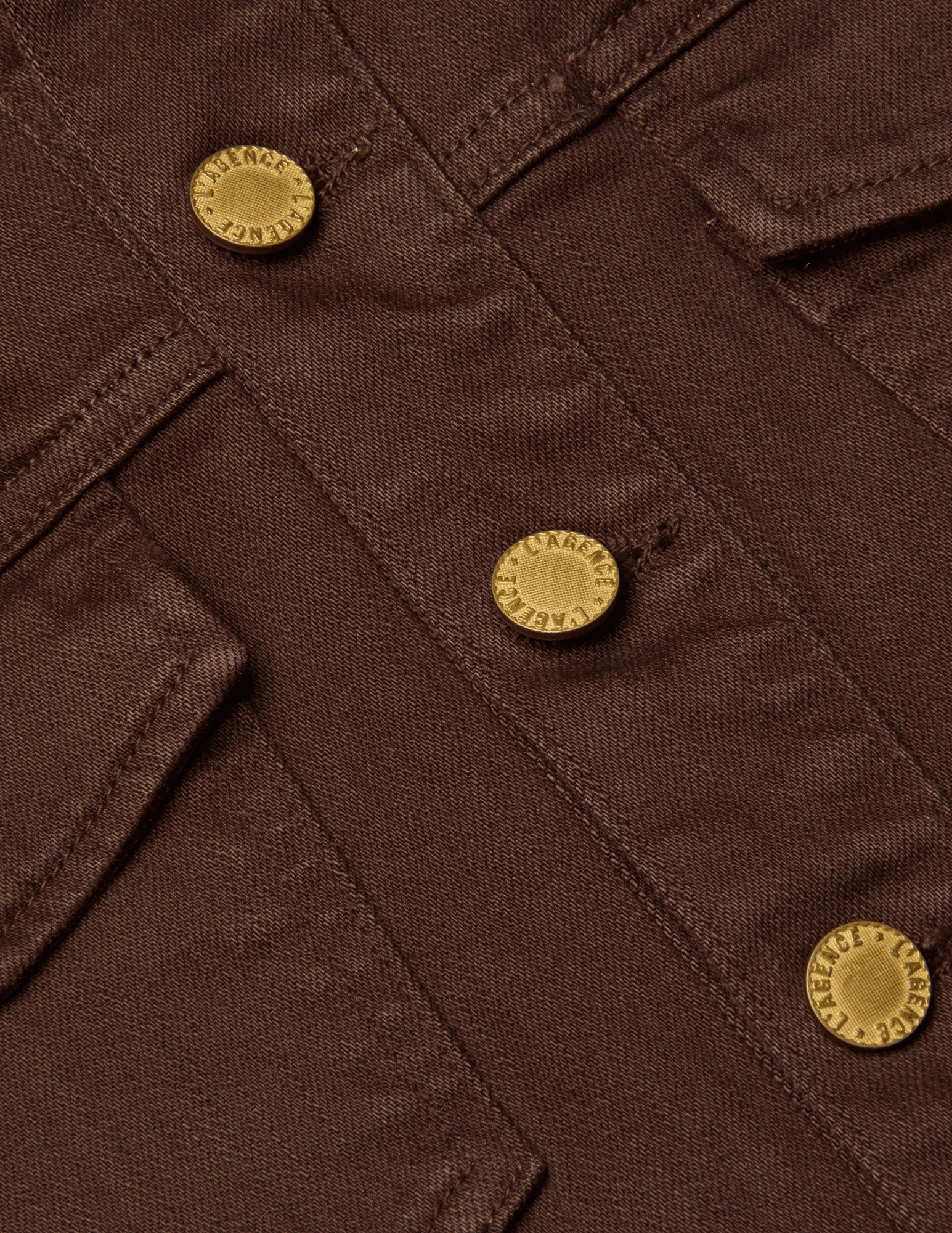 L??AGENCE Koda Fringed Cropped Denim Jacket Tear Resistant Panels Holiday Trip