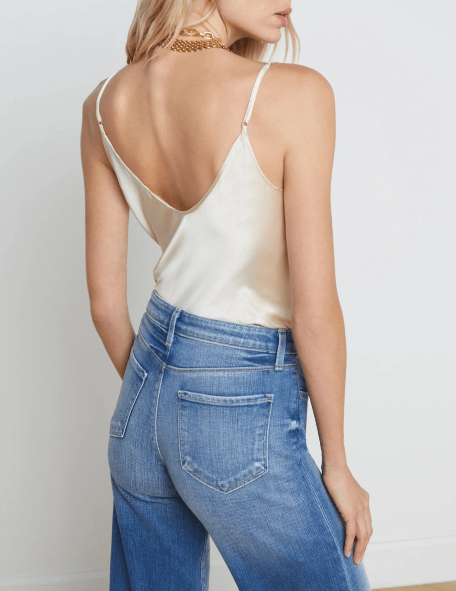 Recycled Polyester Blend L'Agence Lexi Camisole Tank