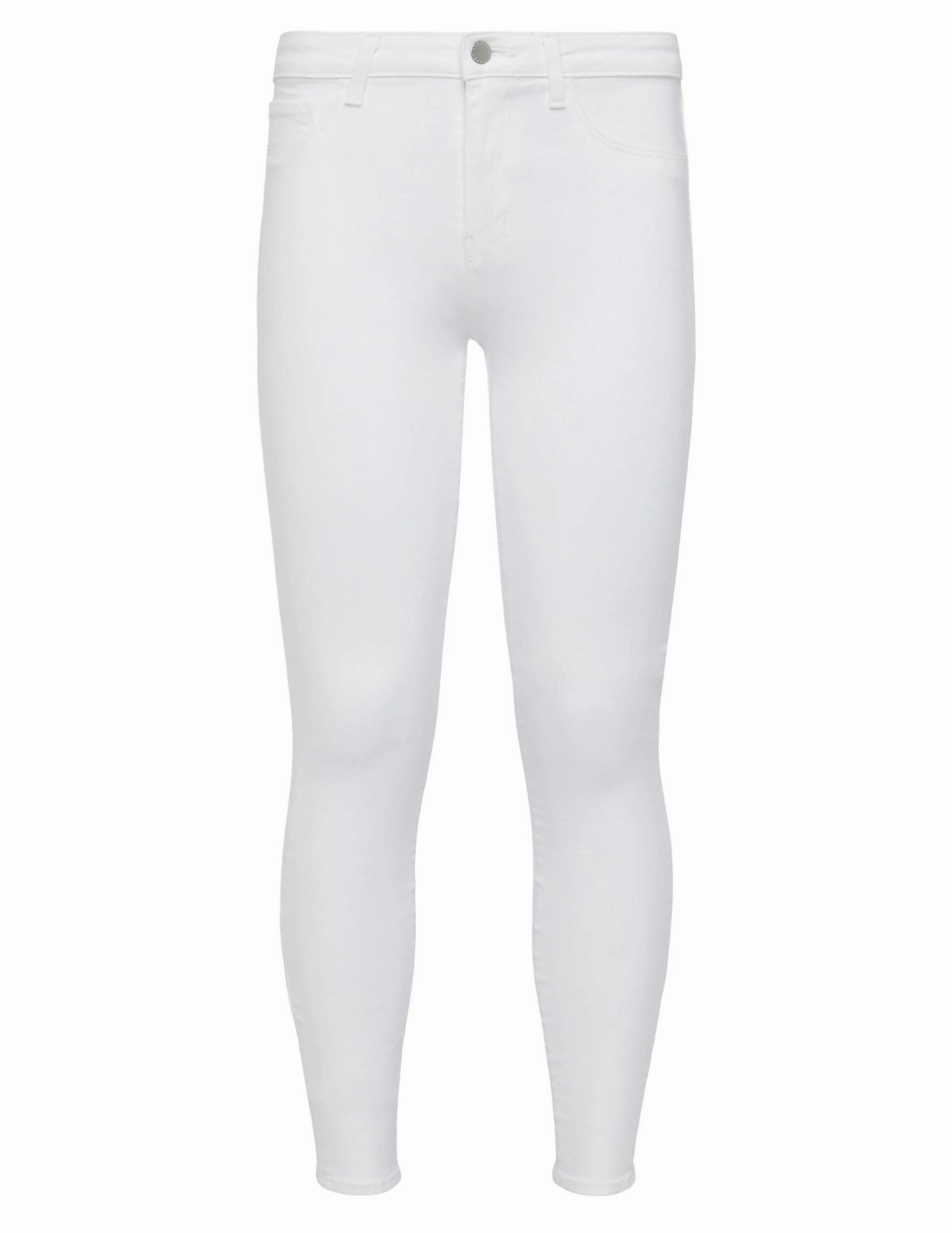 L'AGENCE Margot High Rise Skinny Jean in Blanc Dynamic Flex Panels