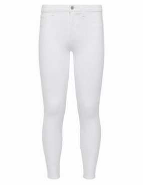 L'AGENCE Margot High Rise Skinny Jean in Blanc Spring Mood Smooth Work Meeting