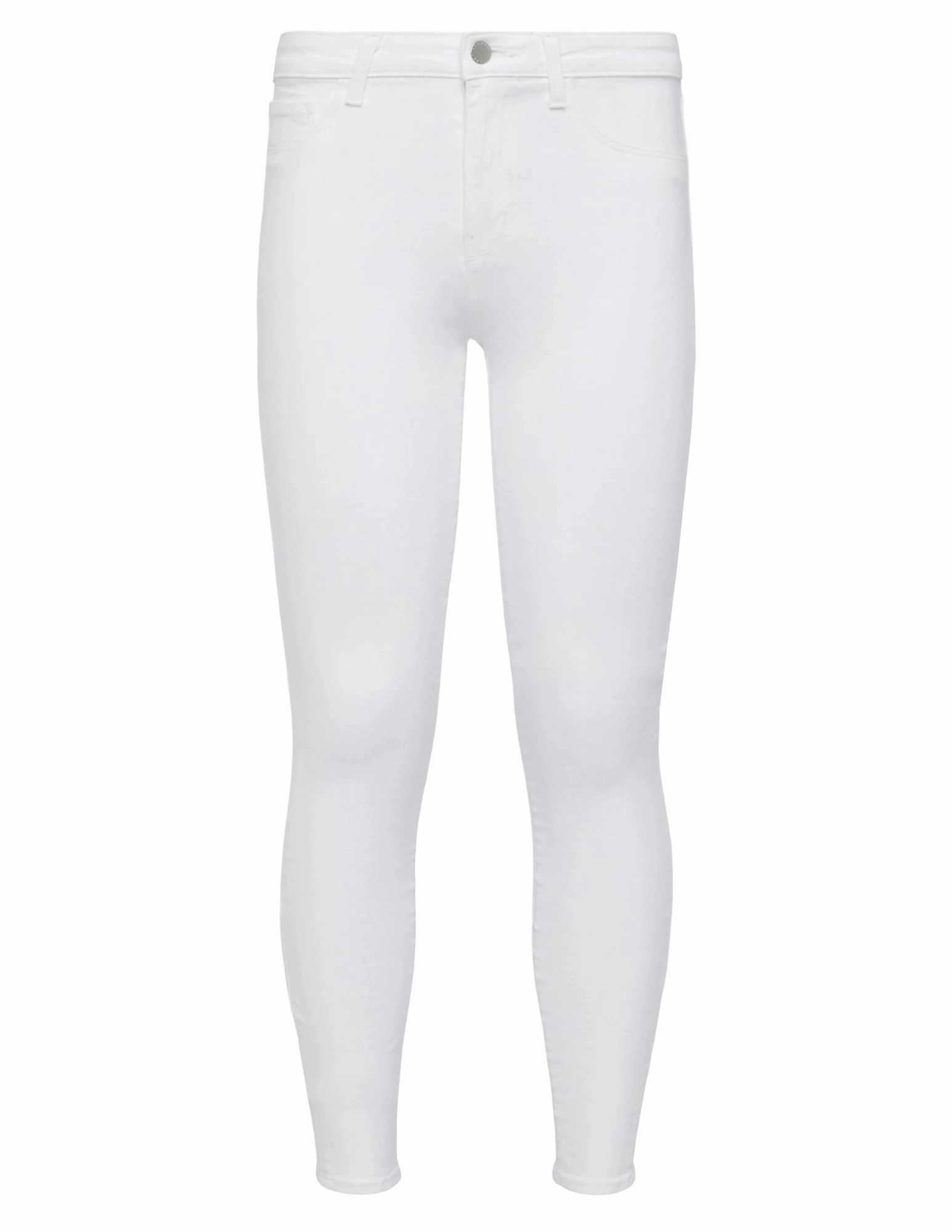Fade Resistant Dye L'AGENCE Margot High Rise Skinny Jean in Blanc